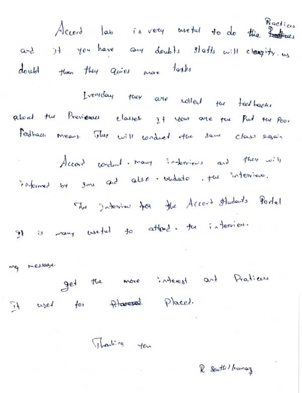 Dot Student Testimonial