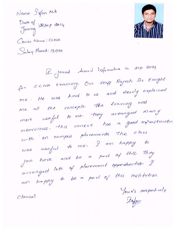 CCNA Student Testimonial